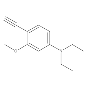 N,N-diethyl-4-ethynyl-3-methoxyaniline结构式