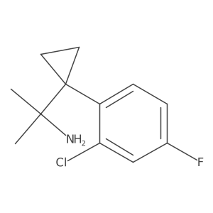 2-[1-(2-Chloro-4-fluorophenyl)cyclopropyl]propan-2-amine Structure