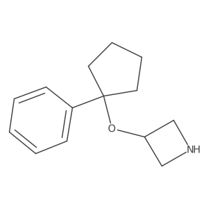 3-[(1-Phenylcyclopentyl)oxy]azetidine结构式