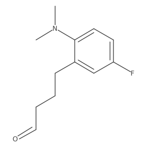 4-[2-(Dimethylamino)-5-fluorophenyl]butanal Structure