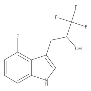 1,1,1-trifluoro-3-(4-fluoro-1H-indol-3-yl)propan-2-ol Structure