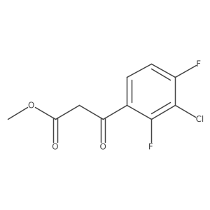 Methyl 3-(3-chloro-2,4-difluorophenyl)-3-oxopropanoate结构式