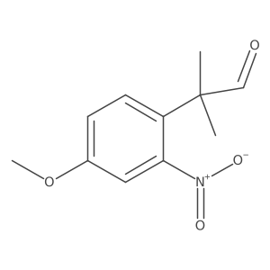 2-(4-Methoxy-2-nitrophenyl)-2-methylpropanal结构式