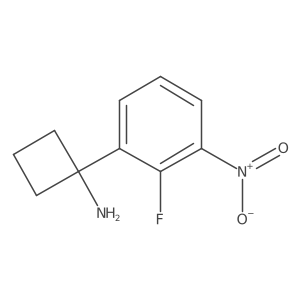 1-(2-Fluoro-3-nitrophenyl)cyclobutan-1-amine Structure