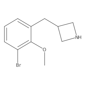 3-[(3-Bromo-2-methoxyphenyl)methyl]azetidine Structure
