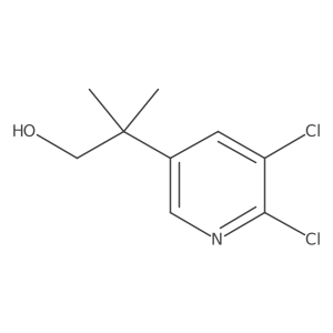 2-(5,6-Dichloropyridin-3-yl)-2-methylpropan-1-ol结构式