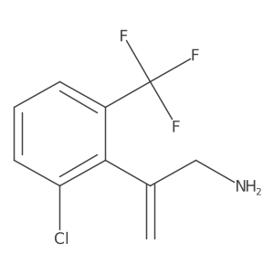 2-[2-Chloro-6-(trifluoromethyl)phenyl]prop-2-en-1-amine结构式