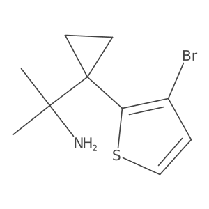2-[1-(3-Bromothiophen-2-yl)cyclopropyl]propan-2-amine结构式