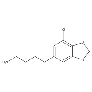 4-(7-Chloro-1,3-dioxaindan-5-yl)butan-1-amine Structure