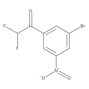 1-(3-Bromo-5-nitrophenyl)-2,2-difluoroethan-1-one Structure