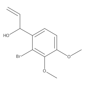 1-(2-Bromo-3,4-dimethoxyphenyl)prop-2-en-1-ol结构式
