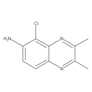 5-Chloro-2,3-dimethylquinoxalin-6-amine结构式