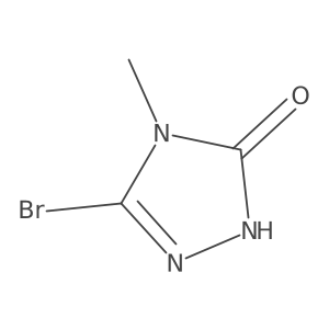 5-Bromo-4-methyl-2,4-dihydro-3h-1,2,4-triazol-3-one结构式