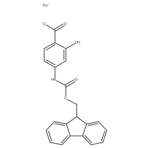 sodium 4-({[(9H-fluoren-9-yl)methoxy]carbonyl}amino)-2-hydroxybenzoate结构式