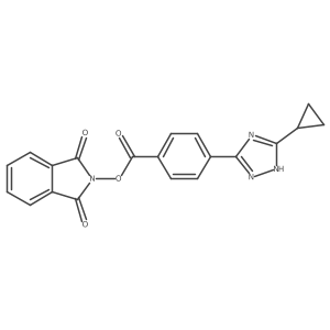 1,3-dioxo-2,3-dihydro-1H-isoindol-2-yl 4-(3-cyclopropyl-1H-1,2,4-triazol-5-yl)benzoate Structure