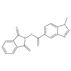 1,3-dioxo-2,3-dihydro-1H-isoindol-2-yl 1-methyl-1H-1,3-benzodiazole-5-carboxylate结构式