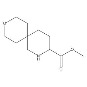 Methyl 9-oxa-2-azaspiro[5.5]undecane-3-carboxylate结构式