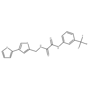 N-{[4-(furan-2-yl)thiophen-2-yl]methyl}-N'-[3-(trifluoromethyl)phenyl]ethanediamide结构式