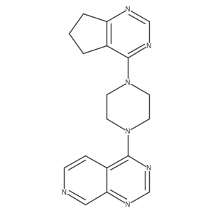 1-{5H,6H,7H-cyclopenta[d]pyrimidin-4-yl}-4-{pyrido[3,4-d]pyrimidin-4-yl}piperazine Structure