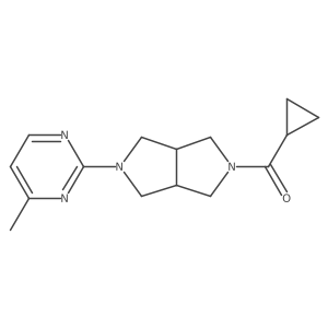 2-{5-Cyclopropanecarbonyl-octahydropyrrolo[3,4-c]pyrrol-2-yl}-4-methylpyrimidine Structure