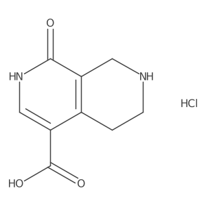 1-Oxo-5,6,7,8-tetrahydro-2H-2,7-naphthyridine-4-carboxylic acid;hydrochloride Structure