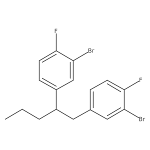 4,4'-(Pentane-1,2-diyl)bis(2-bromo-1-fluorobenzene) Structure