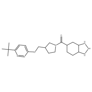 2,3,3a,4,5,6,7,7a-octahydro-1H-benzotriazol-5-yl-[3-[(6-tert-butylpyridazin-3-yl)oxymethyl]pyrrolidin-1-yl]methanone Structure