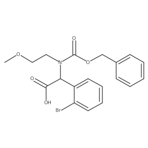 2-{[(Benzyloxy)carbonyl](2-methoxyethyl)amino}-2-(2-bromophenyl)acetic acid结构式