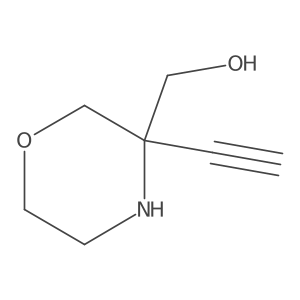 (3-Ethynylmorpholin-3-yl)methanol结构式