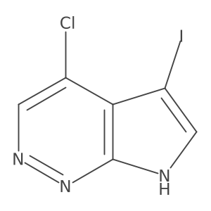 4-Chloro-5-iodo-7H-pyrrolo[2,3-c]pyridazine Structure