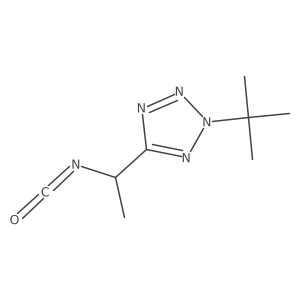 2-tert-butyl-5-(1-isocyanatoethyl)-2H-1,2,3,4-tetrazole结构式