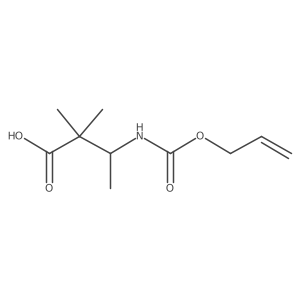(3R)-3-(allyloxycarbonylamino)-2,2-dimethyl-butanoic acid Structure