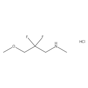 (2,2-Difluoro-3-methoxypropyl)(methyl)amine hydrochloride Structure