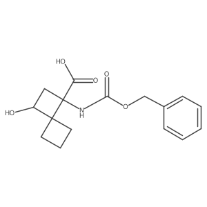 1-{[(Benzyloxy)carbonyl]amino}-3-hydroxyspiro[3.3]heptane-1-carboxylic acid结构式