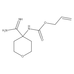 prop-2-en-1-yl N-(4-carbamimidoyloxan-4-yl)carbamate结构式