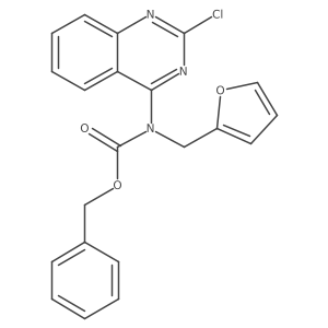 benzyl N-(2-chloroquinazolin-4-yl)-N-[(furan-2-yl)methyl]carbamate Structure