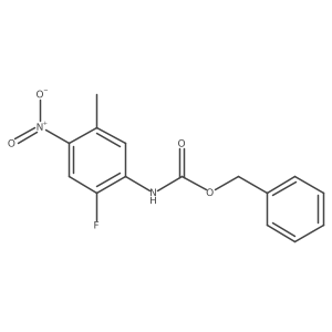 benzyl N-(2-fluoro-5-methyl-4-nitrophenyl)carbamate Structure