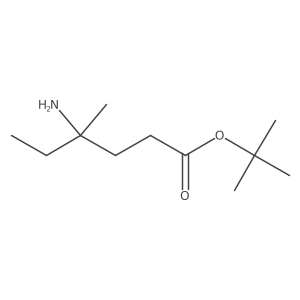 tert-Butyl 4-amino-4-methylhexanoate结构式