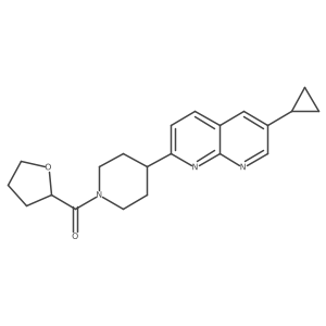 6-Cyclopropyl-2-[1-(oxolane-2-carbonyl)piperidin-4-yl]-1,8-naphthyridine Structure