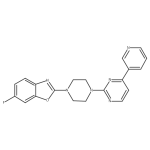 6-Fluoro-2-{4-[4-(pyridin-3-yl)pyrimidin-2-yl]piperazin-1-yl}-1,3-benzoxazole Structure