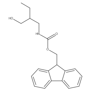 (9H-fluoren-9-yl)methyl N-(2-ethyl-3-hydroxypropyl)carbamate Structure