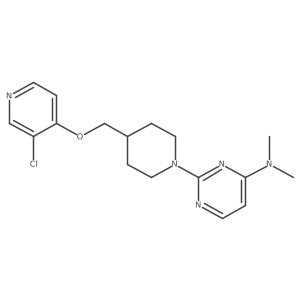 2-(4-{[(3-chloropyridin-4-yl)oxy]methyl}piperidin-1-yl)-N,N-dimethylpyrimidin-4-amine Structure