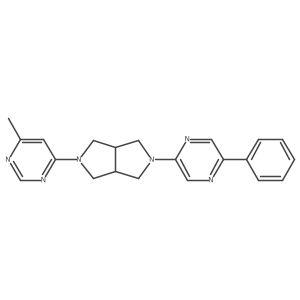 2-[5-(6-Methylpyrimidin-4-yl)-octahydropyrrolo[3,4-c]pyrrol-2-yl]-5-phenylpyrazine Structure