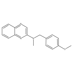 COc1ccc(CN(C)c2cnc3ccccc3n2)cc1结构式