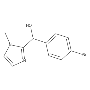 (4-Bromophenyl)-(1-methylimidazol-2-yl)methanol结构式