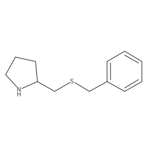 2-[(Benzylsulfanyl)methyl]pyrrolidine结构式