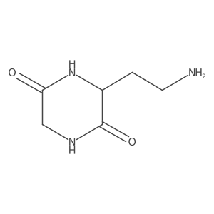 (S)-3-(2-aminoethyl)piperazine-2,5-dione Structure
