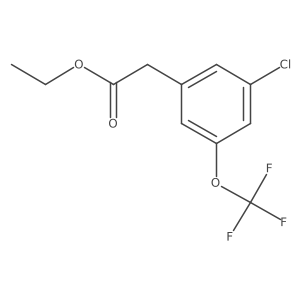 Ethyl 3-chloro-5-trifluoromethoxyphenylacetate Structure