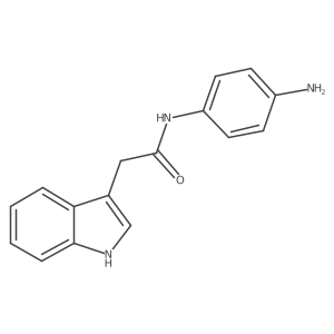 N-(4-Aminophenyl)-1H-indole-3-acetamide结构式