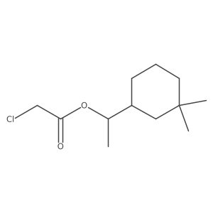 Acetic acid, 2-chloro-, 1-(3,3-dimethylcyclohexyl)ethyl ester Structure